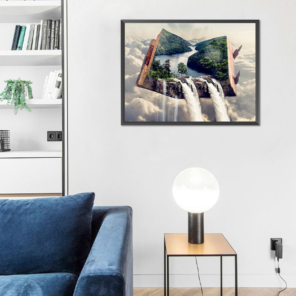 Book World - Full Round Drill Diamond Painting 60*50CM