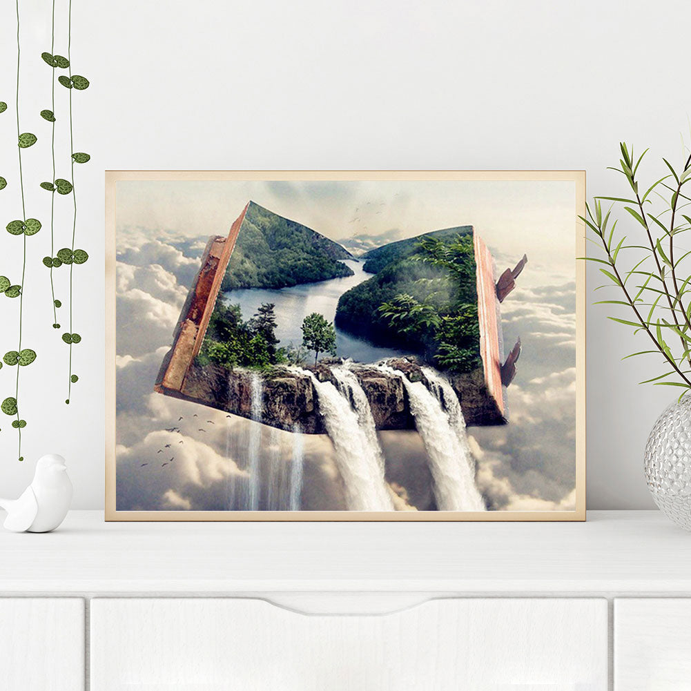 Book World - Full Round Drill Diamond Painting 60*50CM