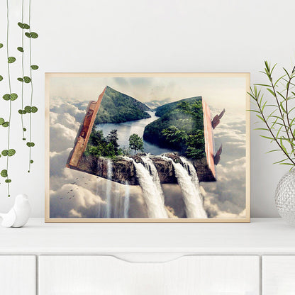 Book World - Full Round Drill Diamond Painting 60*50CM