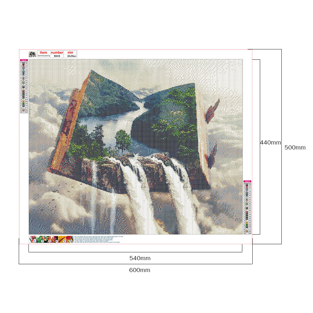 Book World - Full Round Drill Diamond Painting 60*50CM