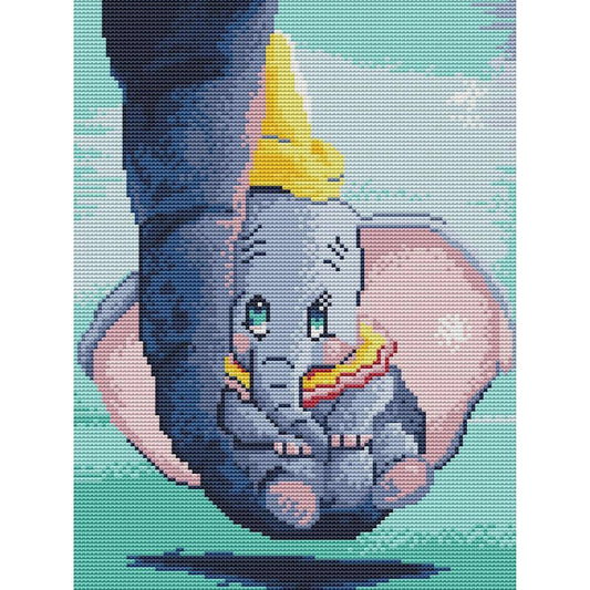 Baby Elephant - 11CT Counted Cross Stitch 30*40CM