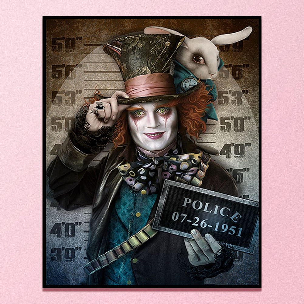 Crime Mad Hatter - 11CT Stamped Cross Stitch 40*50CM