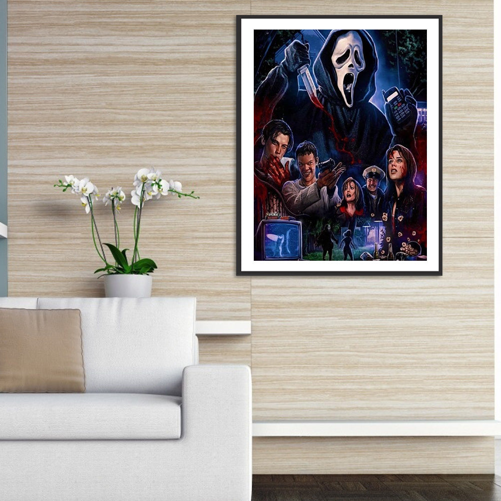 Horror Movie - Full Round Drill Diamond Painting 30*40CM