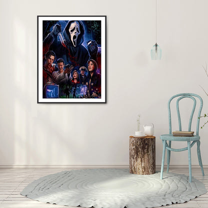 Horror Movie - Full Round Drill Diamond Painting 30*40CM