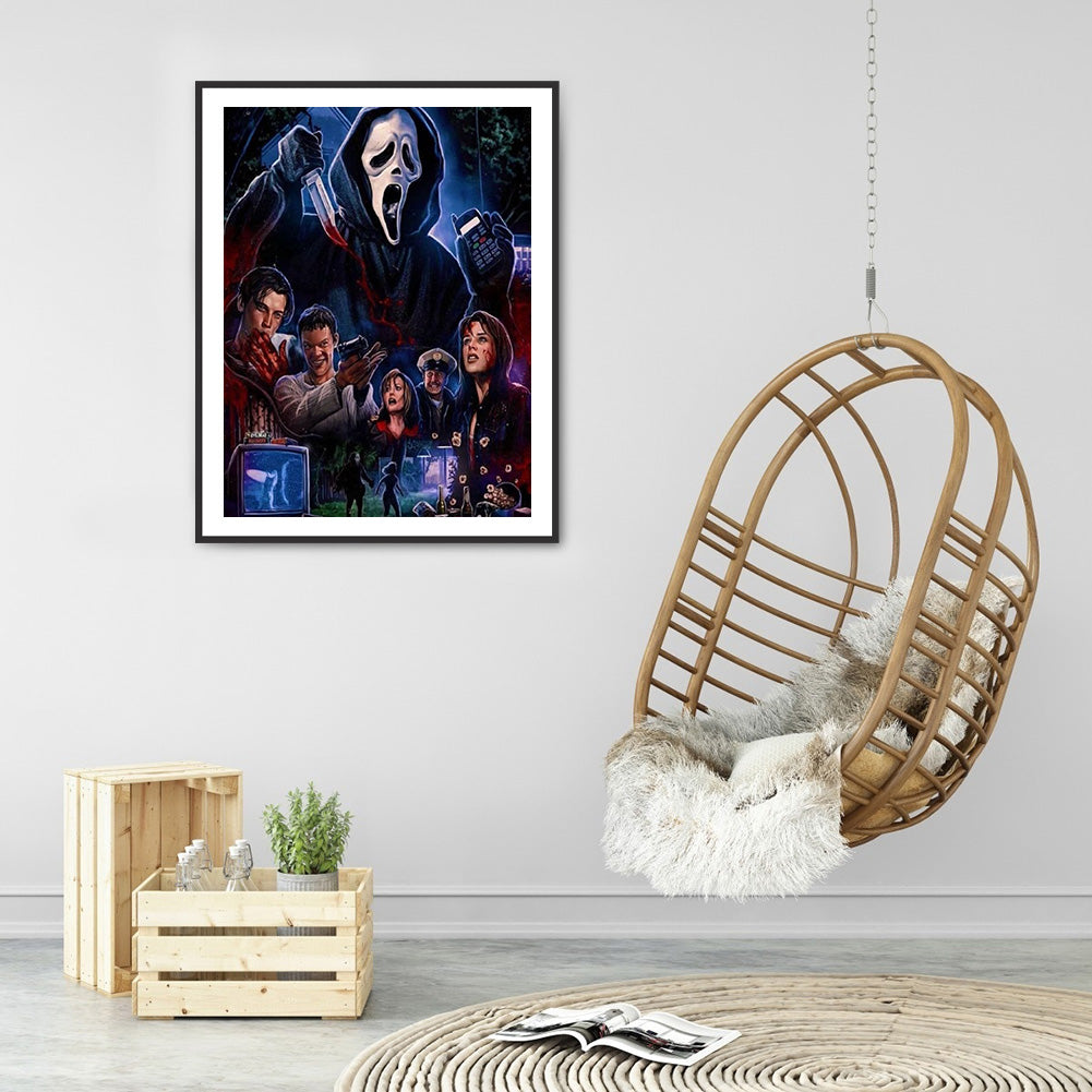 Horror Movie - Full Round Drill Diamond Painting 30*40CM