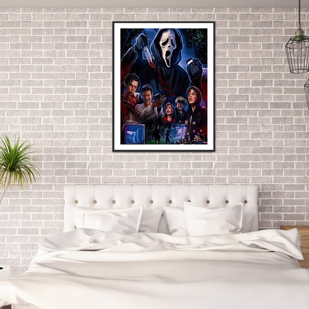 Horror Movie - Full Round Drill Diamond Painting 30*40CM