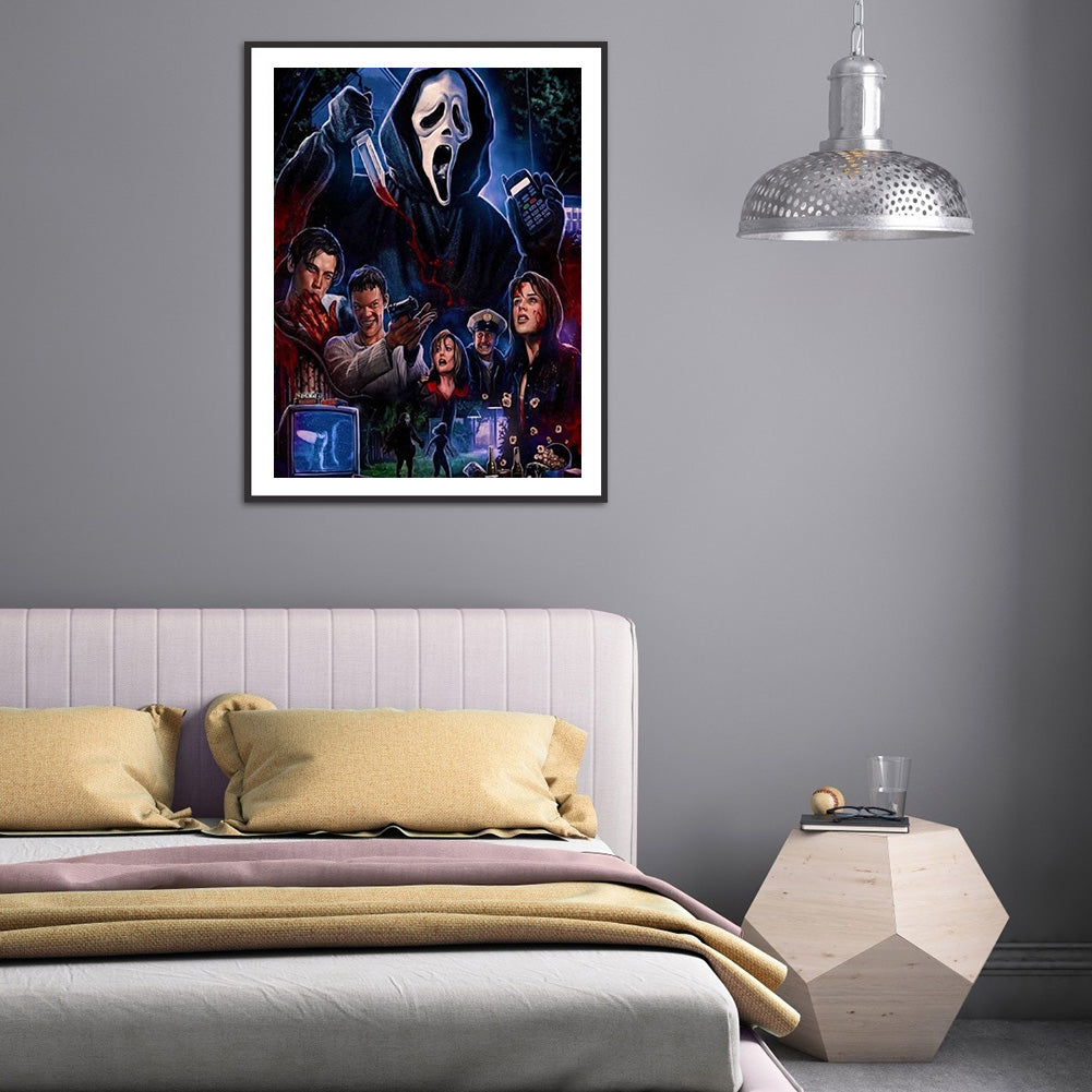 Horror Movie - Full Round Drill Diamond Painting 30*40CM