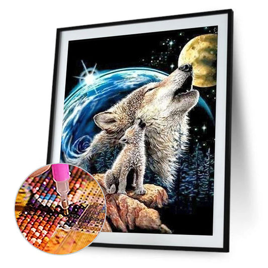 Wolf - Full Round Drill Diamond Painting 50*60CM