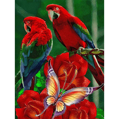 Parrot - Full Round Drill Diamond Painting 50*60CM