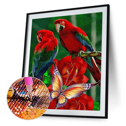 Parrot - Full Round Drill Diamond Painting 50*60CM