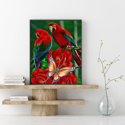 Parrot - Full Round Drill Diamond Painting 50*60CM