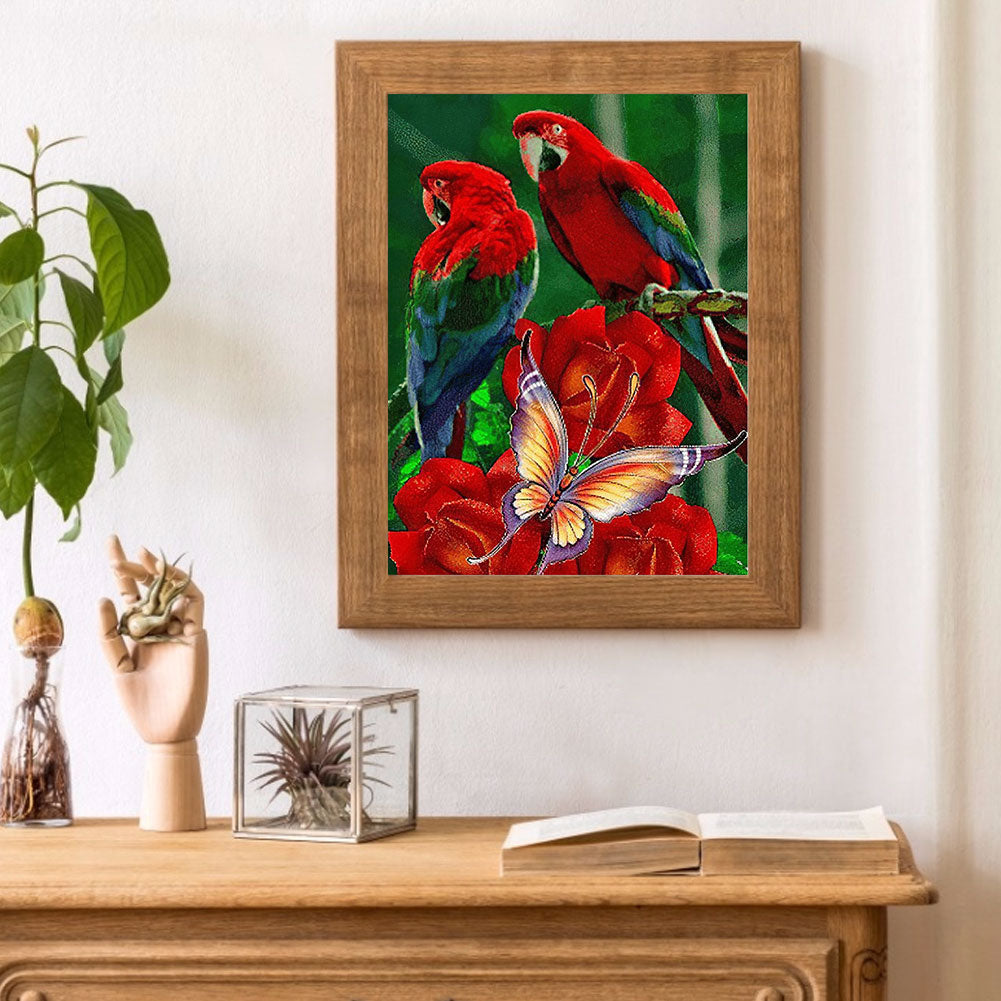 Parrot - Full Round Drill Diamond Painting 50*60CM