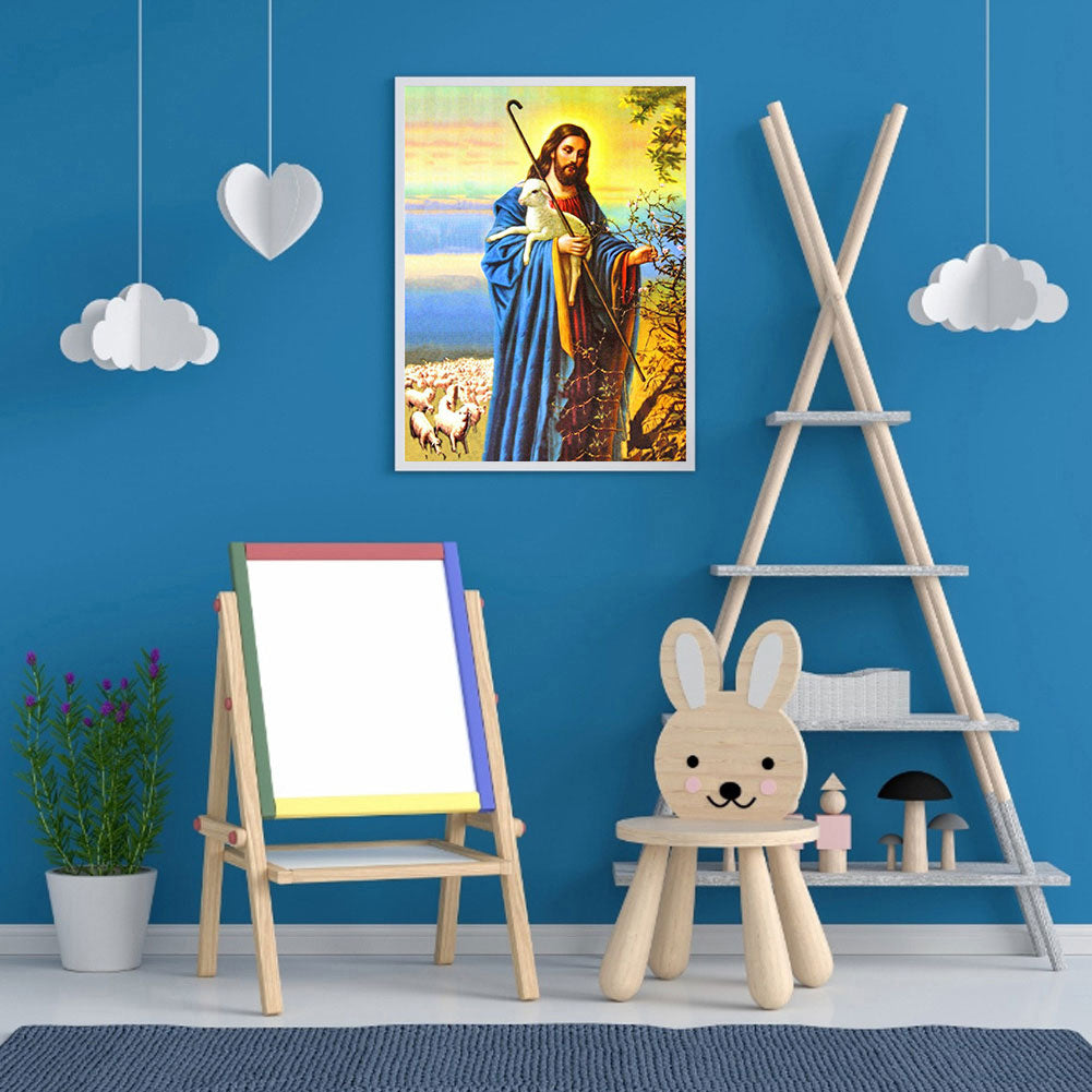 Jesus - Full Round Drill Diamond Painting 30*40CM