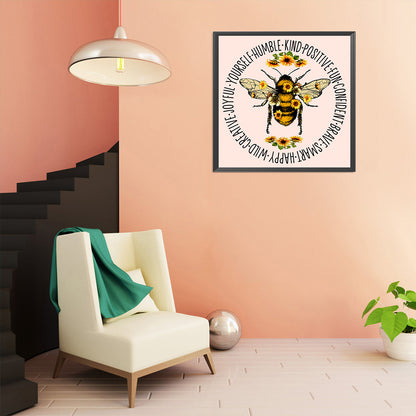 Bee - Full Round Drill Diamond Painting 30*30CM