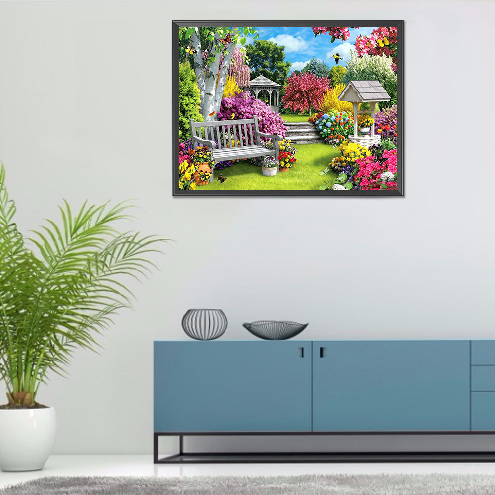 Garden - Full Round Drill Diamond Painting 60*50CM