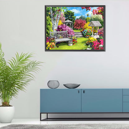 Garden - Full Round Drill Diamond Painting 60*50CM