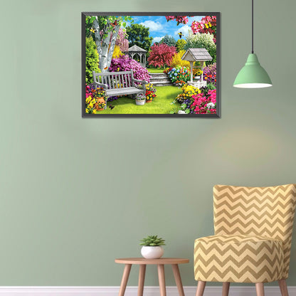 Garden - Full Round Drill Diamond Painting 60*50CM