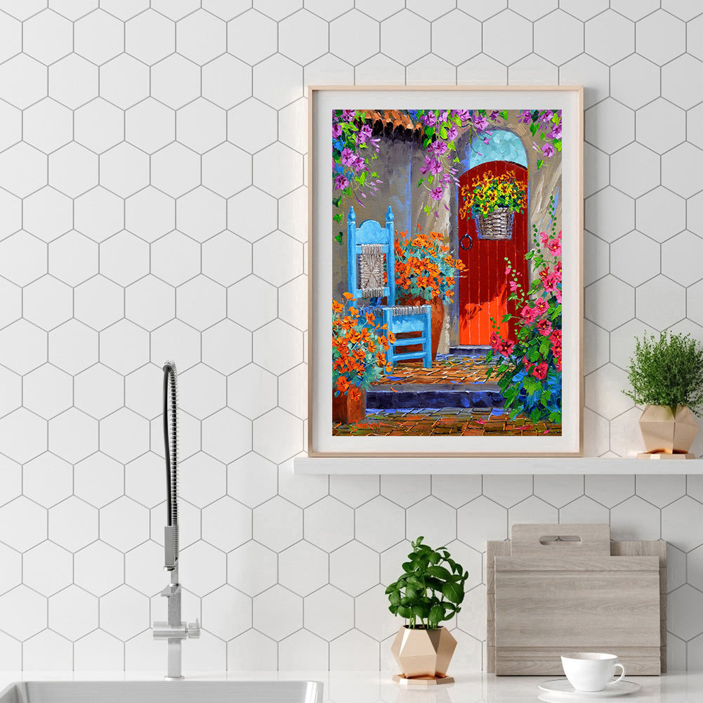 Garden - 11CT Stamped Cross Stitch 40*50CM