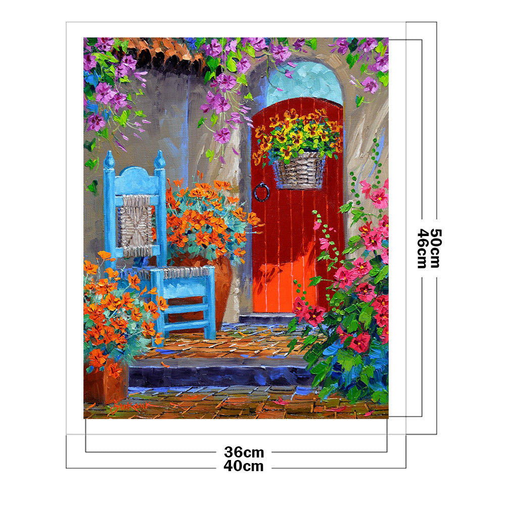 Garden - 11CT Stamped Cross Stitch 40*50CM