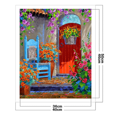 Garden - 11CT Stamped Cross Stitch 40*50CM