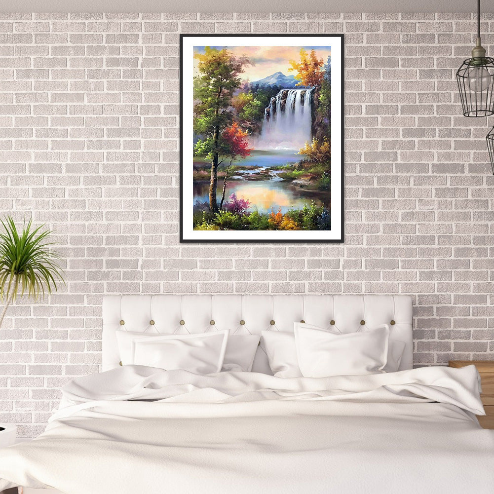 Fall - Full Round Drill Diamond Painting 30*40CM