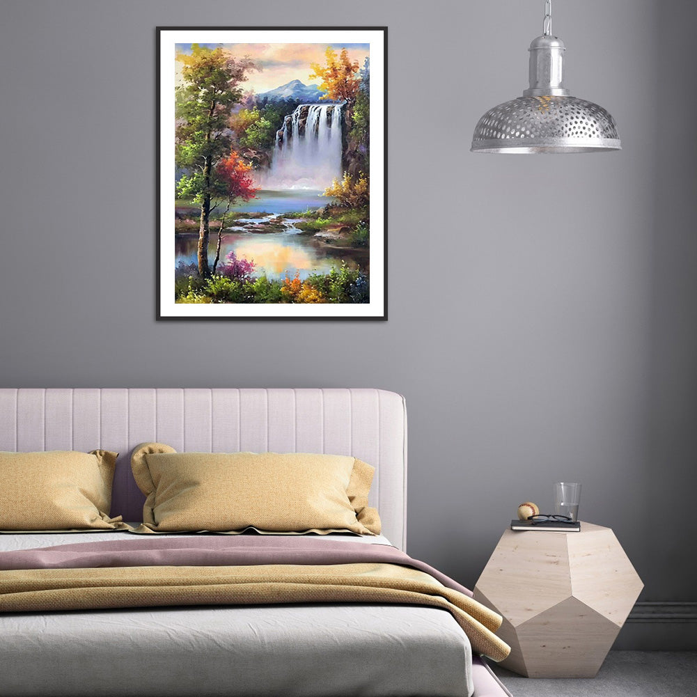 Fall - Full Round Drill Diamond Painting 30*40CM