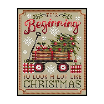 Christmas Trailer - 11CT Counted Cross Stitch 40*55CM