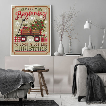 Christmas Trailer - 11CT Counted Cross Stitch 40*55CM