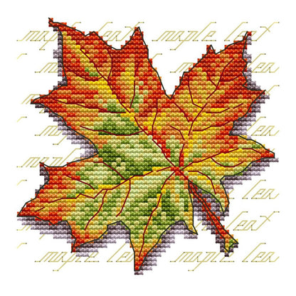 Maple Leaf - 14CT Counted Cross Stitch 16*15CM