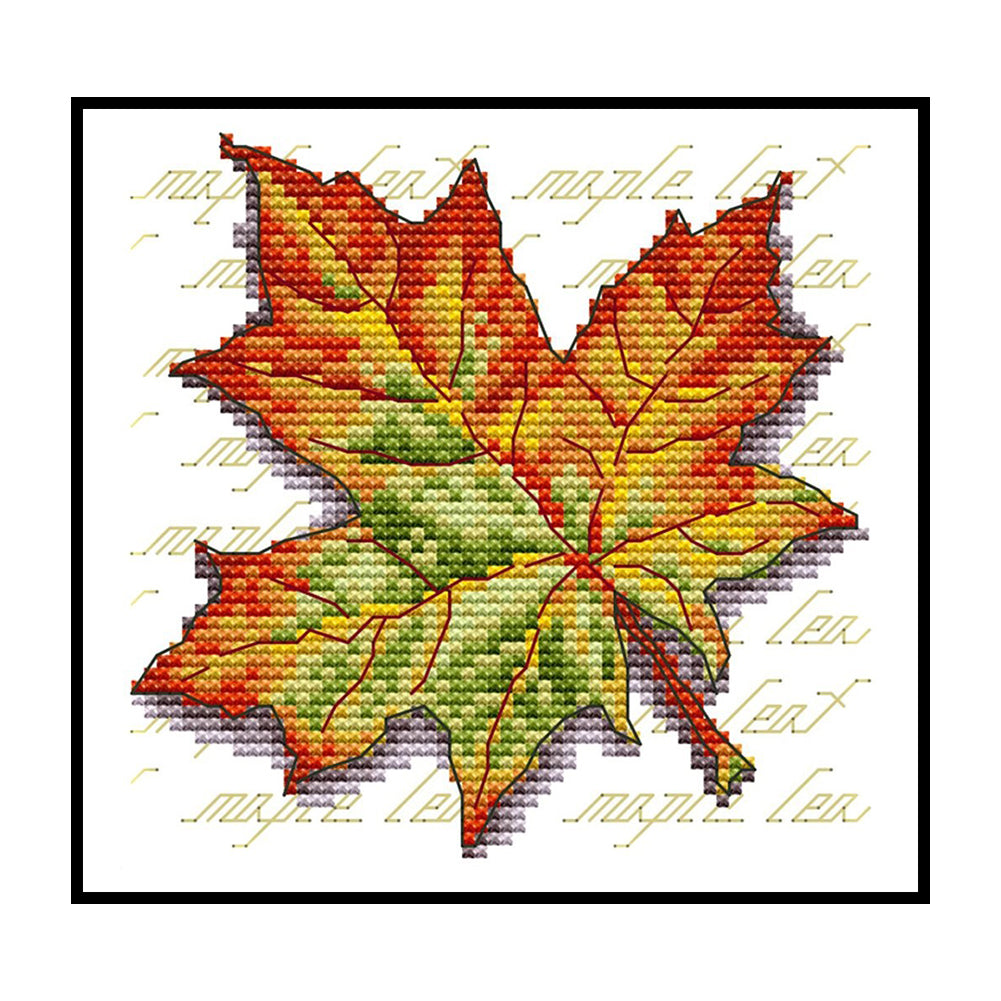 Maple Leaf - 14CT Counted Cross Stitch 16*15CM