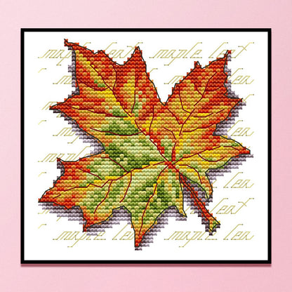 Maple Leaf - 14CT Counted Cross Stitch 16*15CM