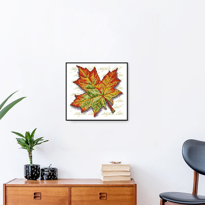 Maple Leaf - 14CT Counted Cross Stitch 16*15CM
