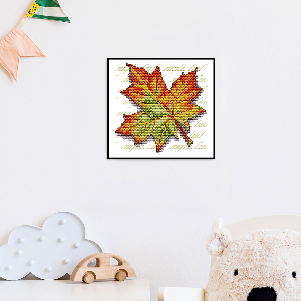 Maple Leaf - 14CT Counted Cross Stitch 16*15CM