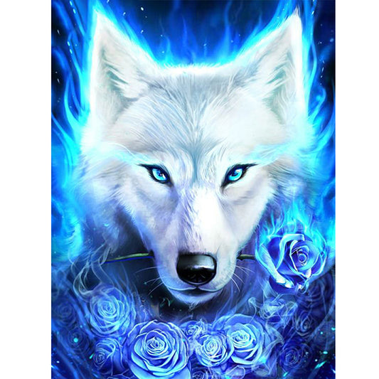 Wolf - Full Square Drill Diamond Painting 50*60CM