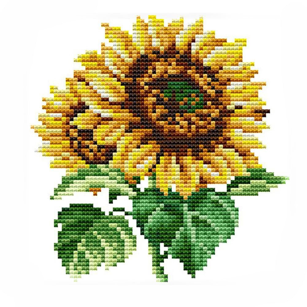 Sunflower - 14CT Counted Cross Stitch 17*17CM