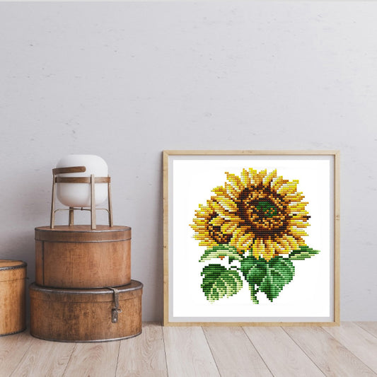 Sunflower - 14CT Counted Cross Stitch 17*17CM