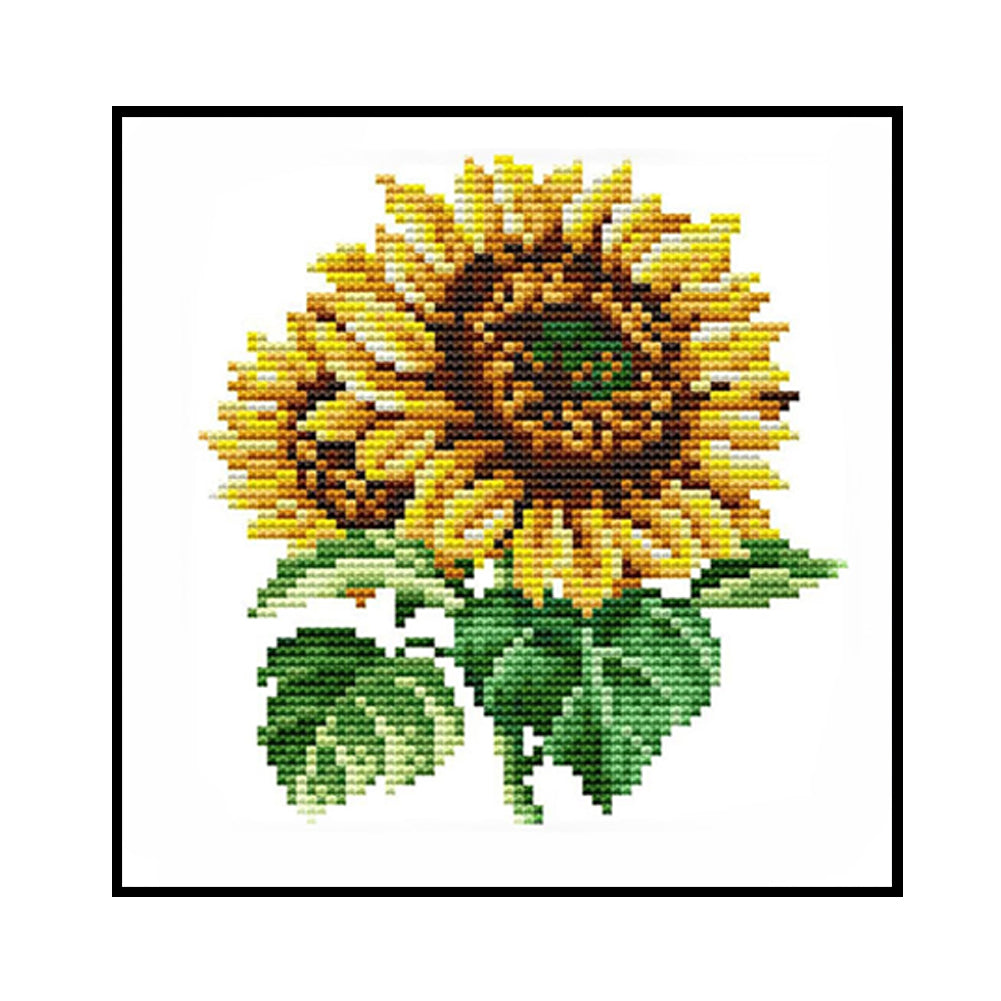 Sunflower - 14CT Counted Cross Stitch 17*17CM