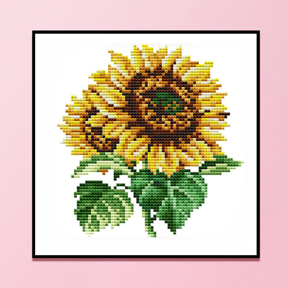 Sunflower - 14CT Counted Cross Stitch 17*17CM
