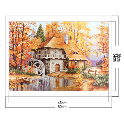 Forest Hut - 11CT Counted Cross Stitch 38*50CM