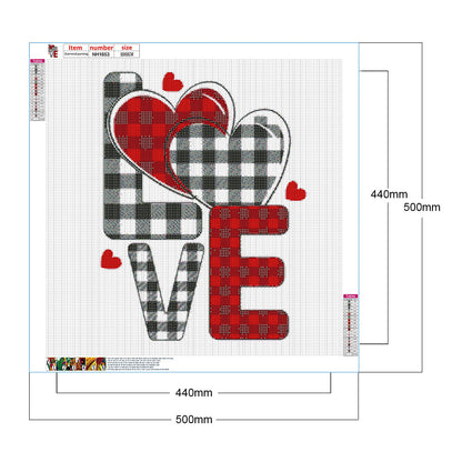 Love Letters - Full Round Drill Diamond Painting 50*50CM