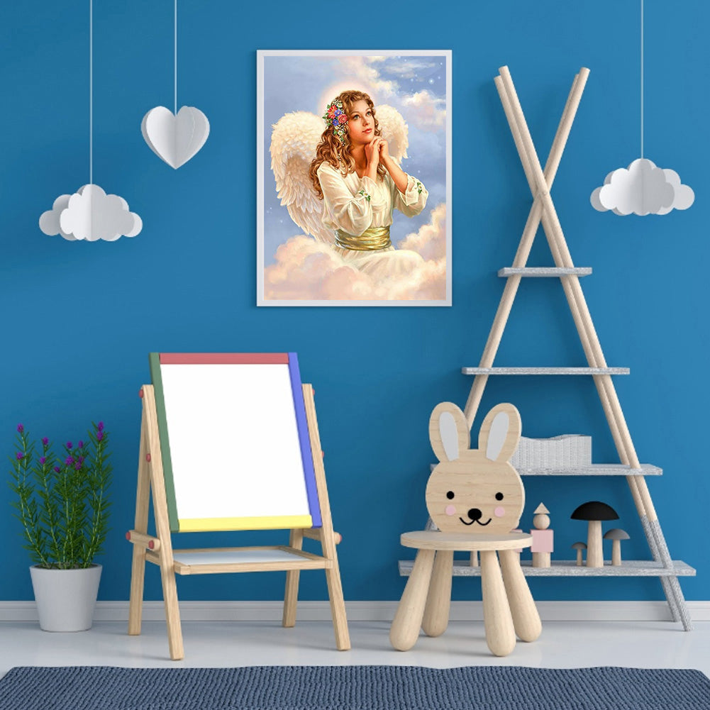 Angel - Full Round Drill Diamond Painting 30*40CM