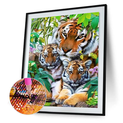 Tiger - Full Round Drill Diamond Painting 30*40CM