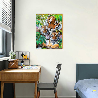 Tiger - Full Round Drill Diamond Painting 30*40CM