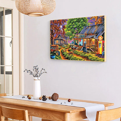 Farm House - Full Round Drill Diamond Painting 40*30CM