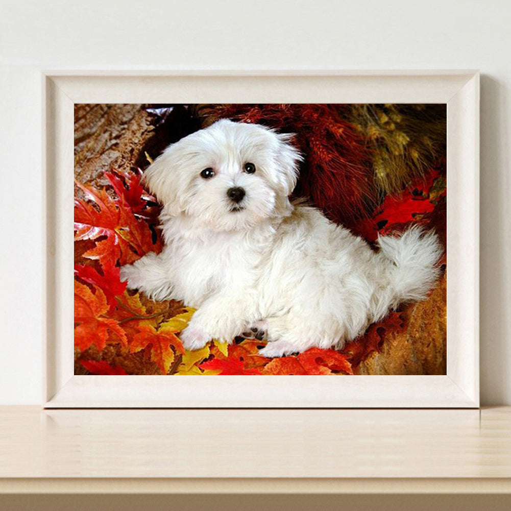 Dog - Full Round Drill Diamond Painting 40*30CM