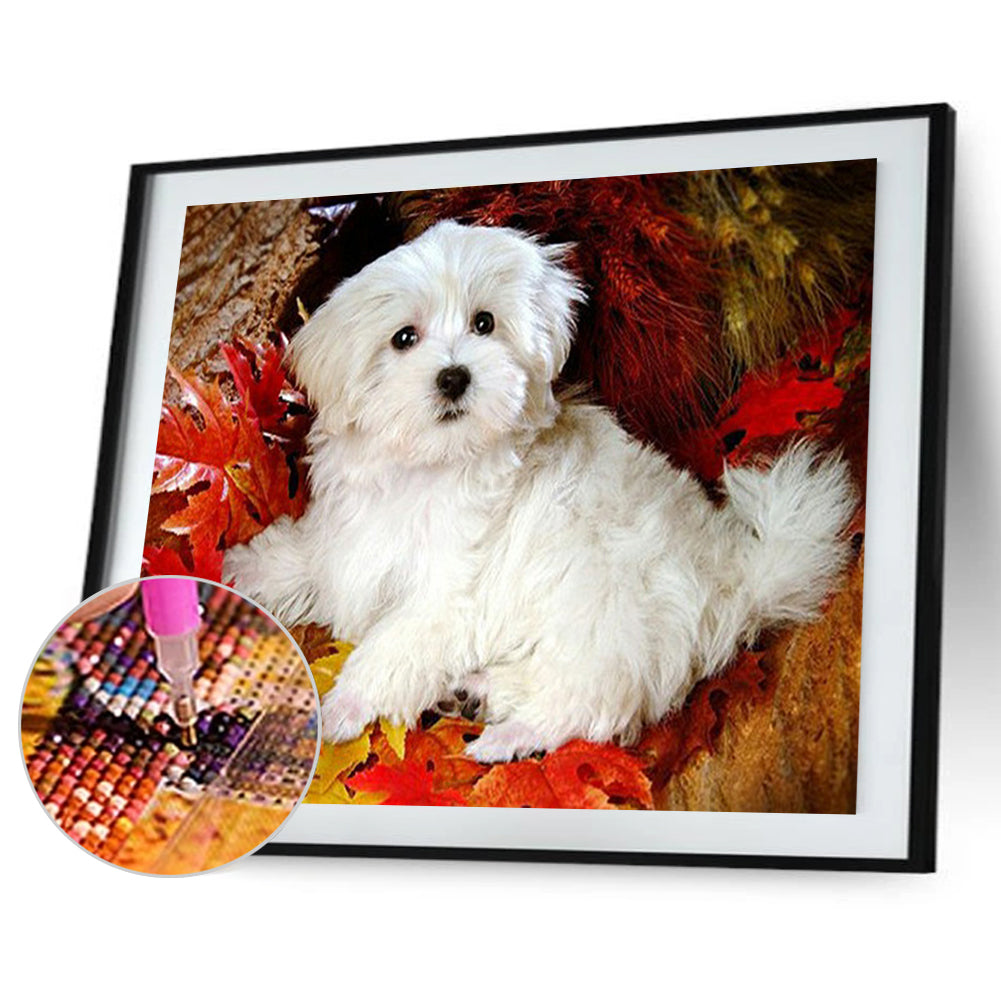 Dog - Full Round Drill Diamond Painting 40*30CM