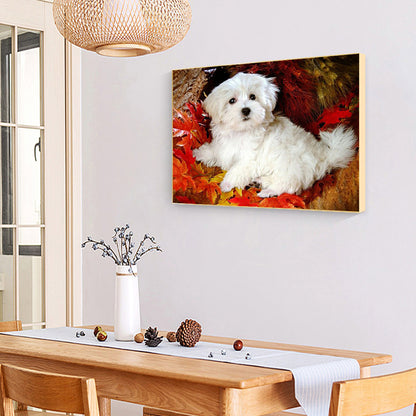 Dog - Full Round Drill Diamond Painting 40*30CM