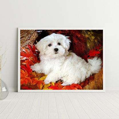 Dog - Full Round Drill Diamond Painting 40*30CM