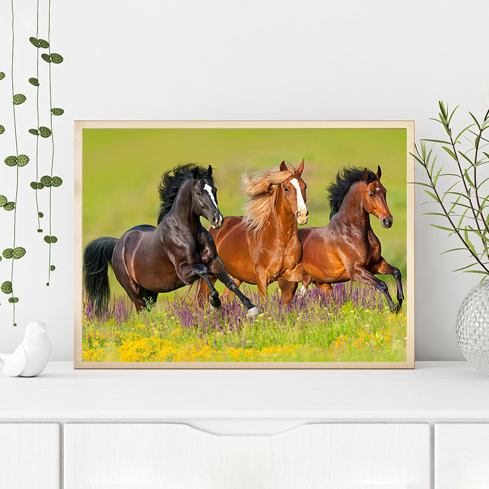 Horse - Full Round Drill Diamond Painting 40*30CM