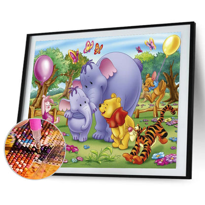 Winnie The Pooh - Full Round Drill Diamond Painting 50*40CM